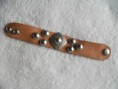 Pulsera De Cuero Argentina Con Bronce